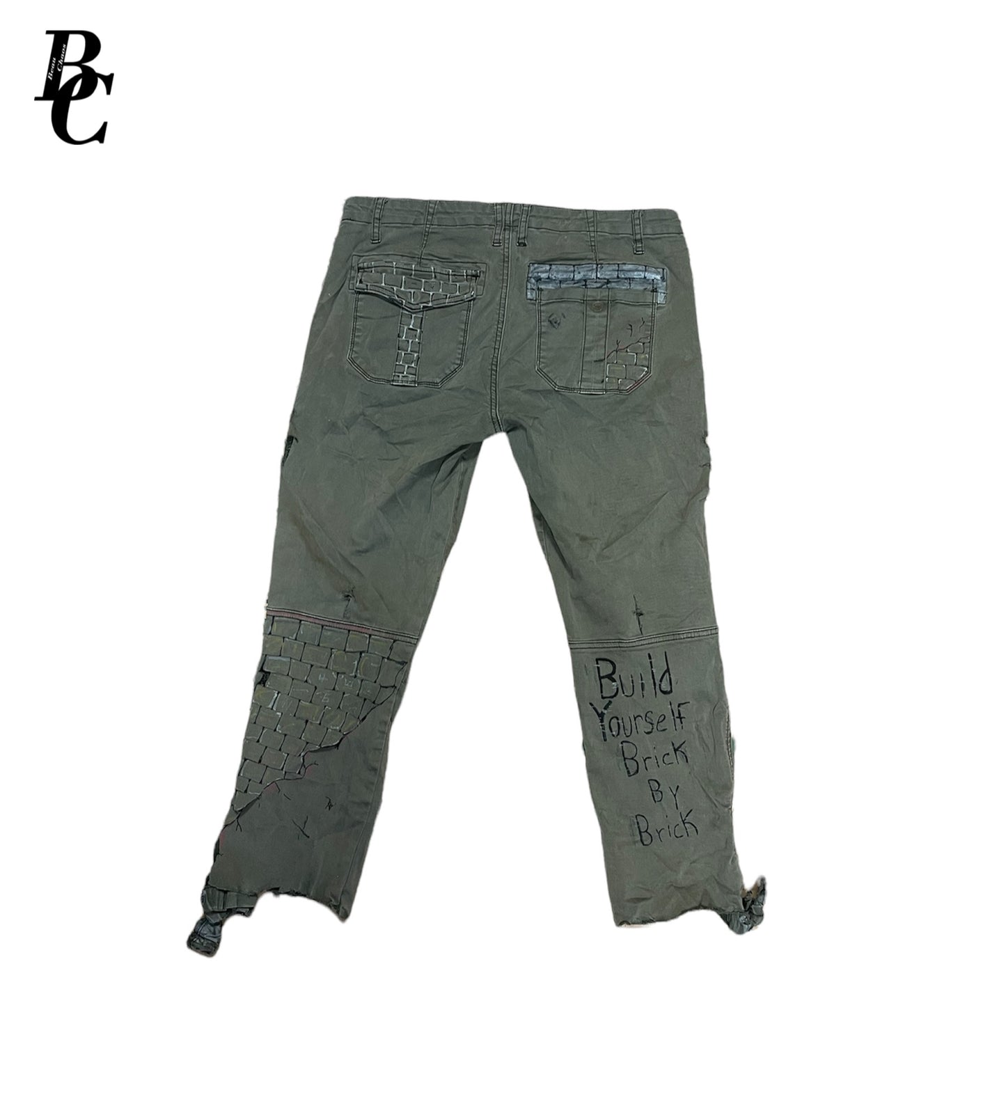 Beau Chaos + JT Rackz Women’s “Brick House” Logo Cargo Pants