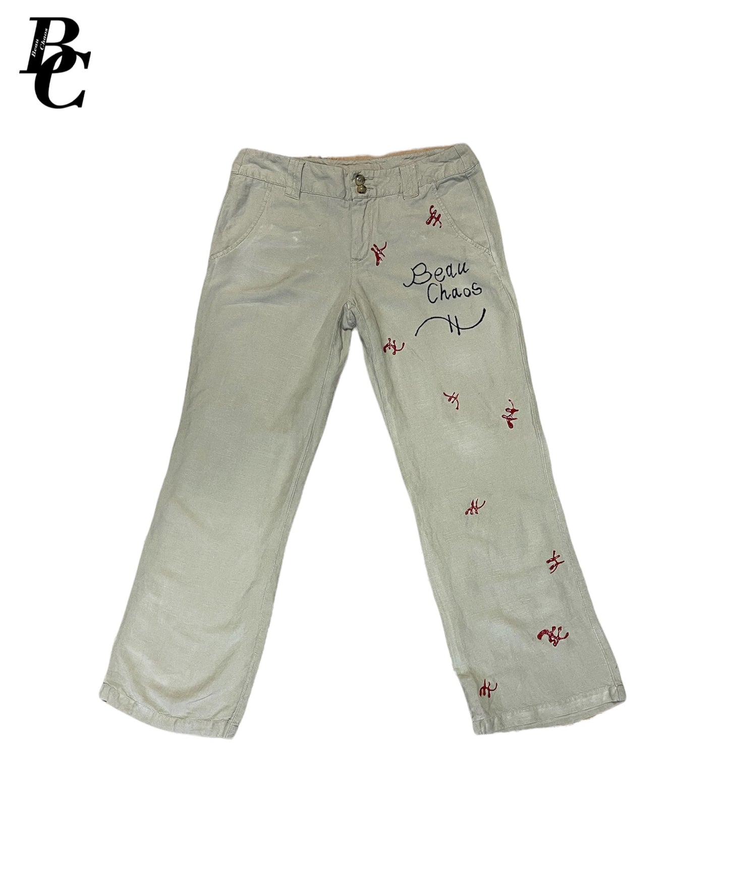 Beau Chaos Women’s “Cross” Logo Capris