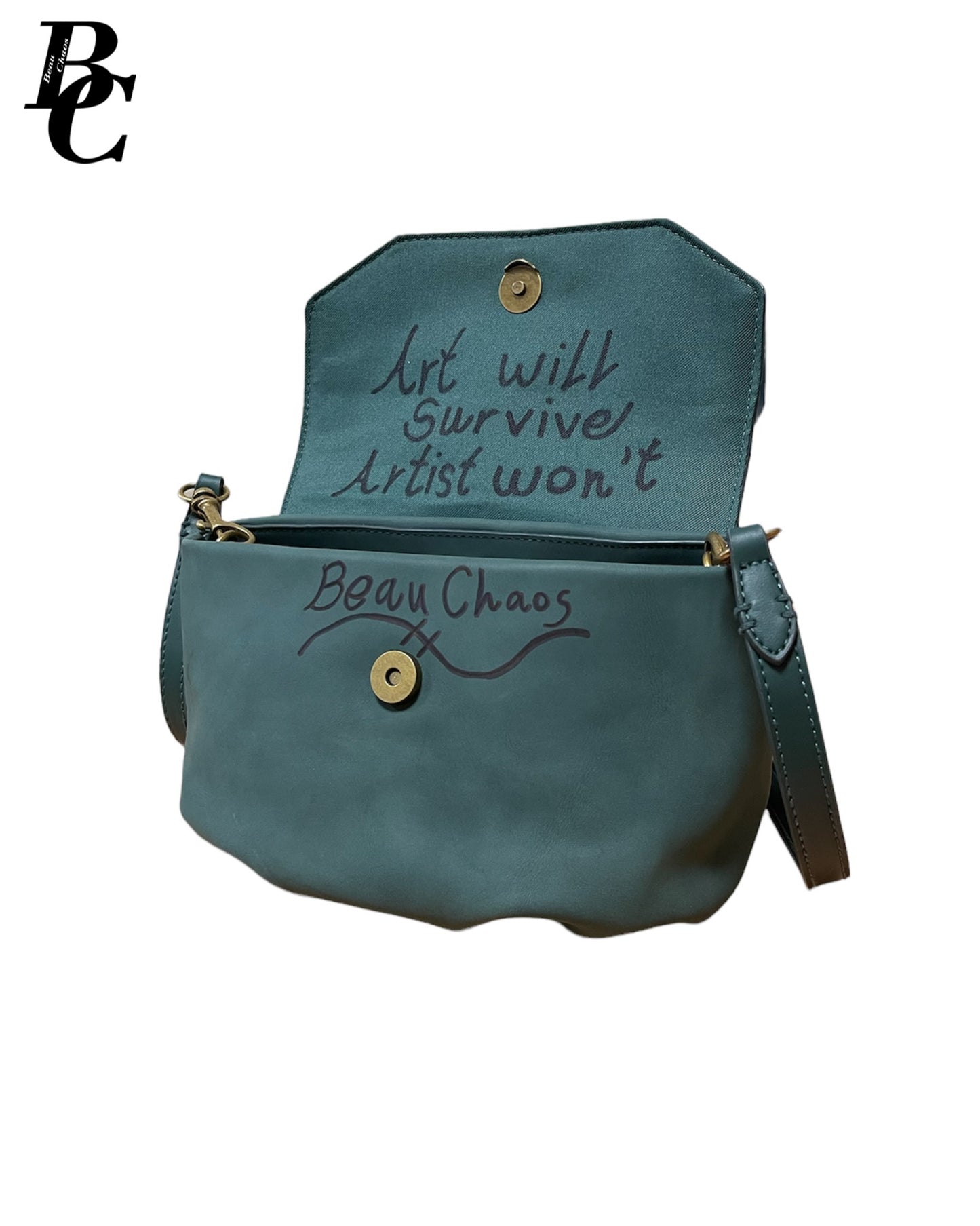 Beau Chaos Women’s “Dot Pattern” Logo Crossbody Bag