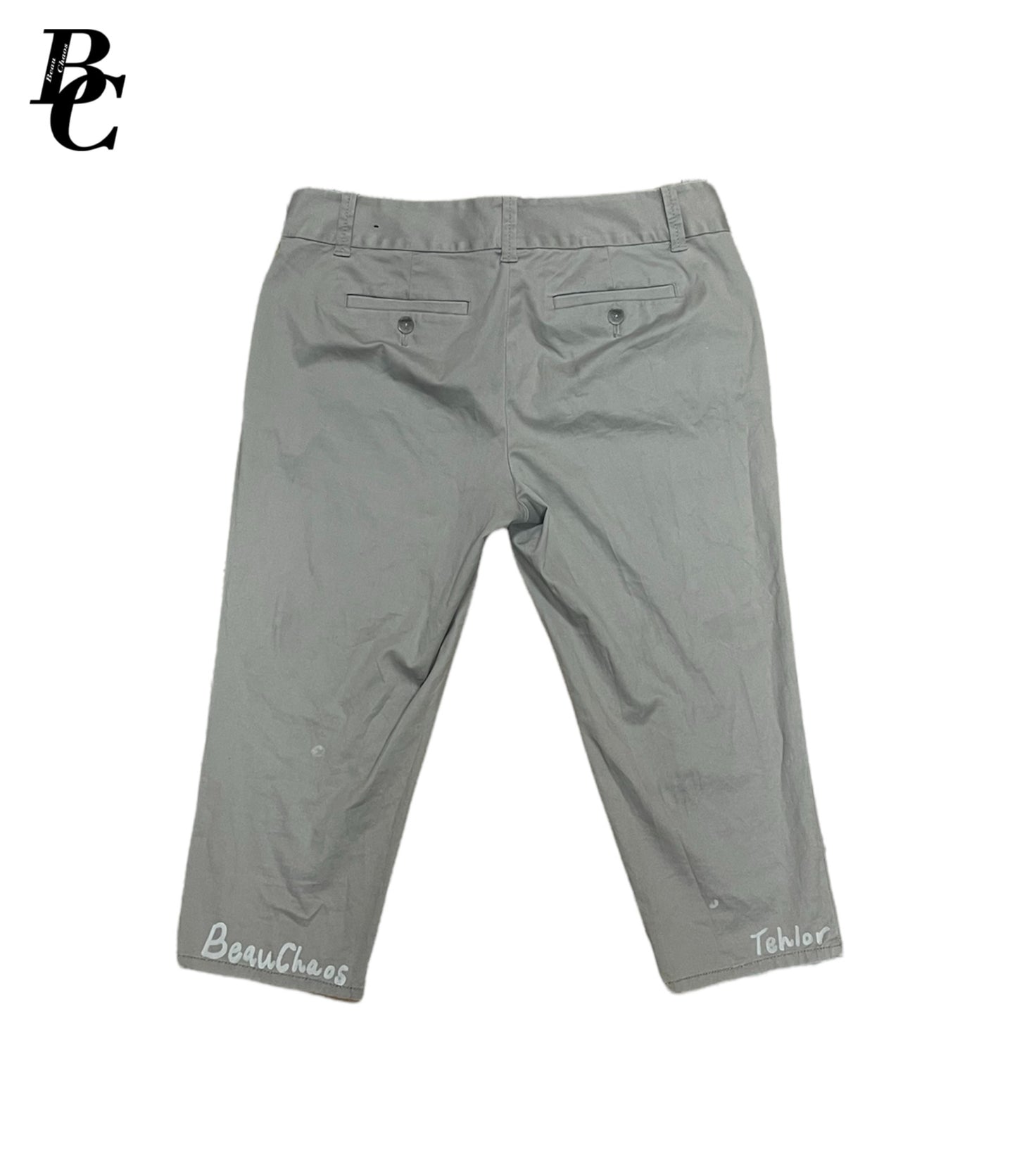 Beau Chaos Unisex “Dot Pattern” Logo Capris