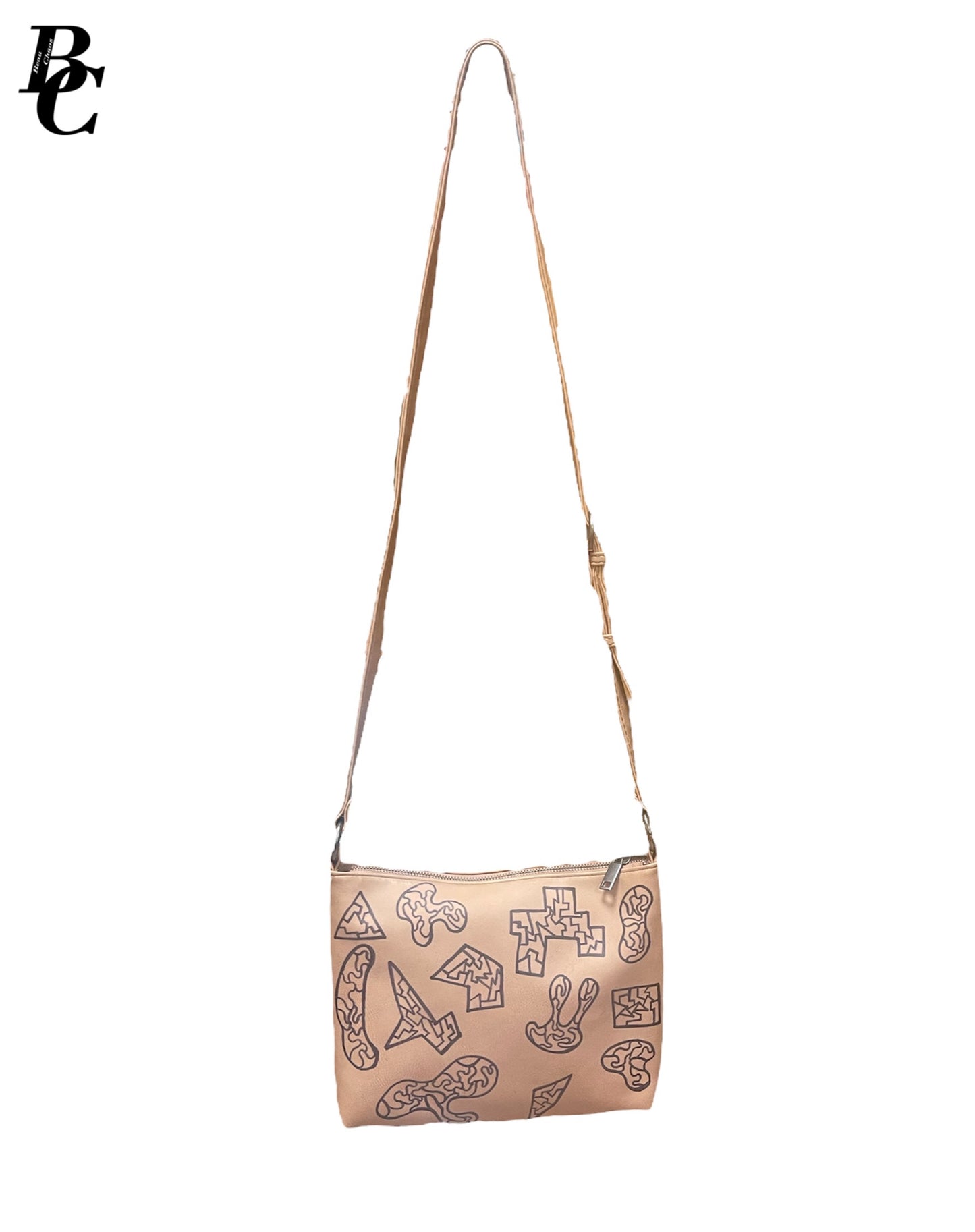 Beau Chaos Unisex “Art Will Survive, Artist Wont” Logo Crossbody Bag