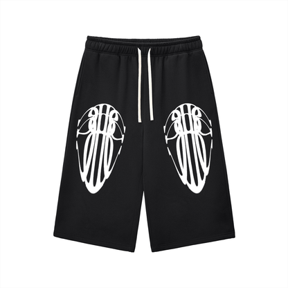 Beau Chaos Unisex "Tall Stretch & BC Stack" Logo Relaxed Drawstring Three-quarter Sweatpants