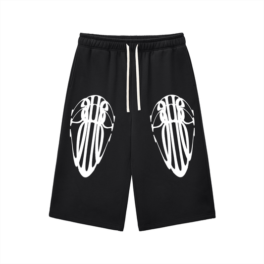 Beau Chaos Unisex "Tall Stretch & BC Stack" Logo Relaxed Drawstring Three-quarter Sweatpants