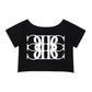 Beau Chaos Women's "Face Phase 2 & BC Mirror" Logo Off-Shoulder Rolled Hem T-Shirt
