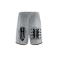 Beau Chaos Men's "Tall & Wide Stretch, Name, & BC Stack" Logo Classic Stripe Trim Basketball Shorts