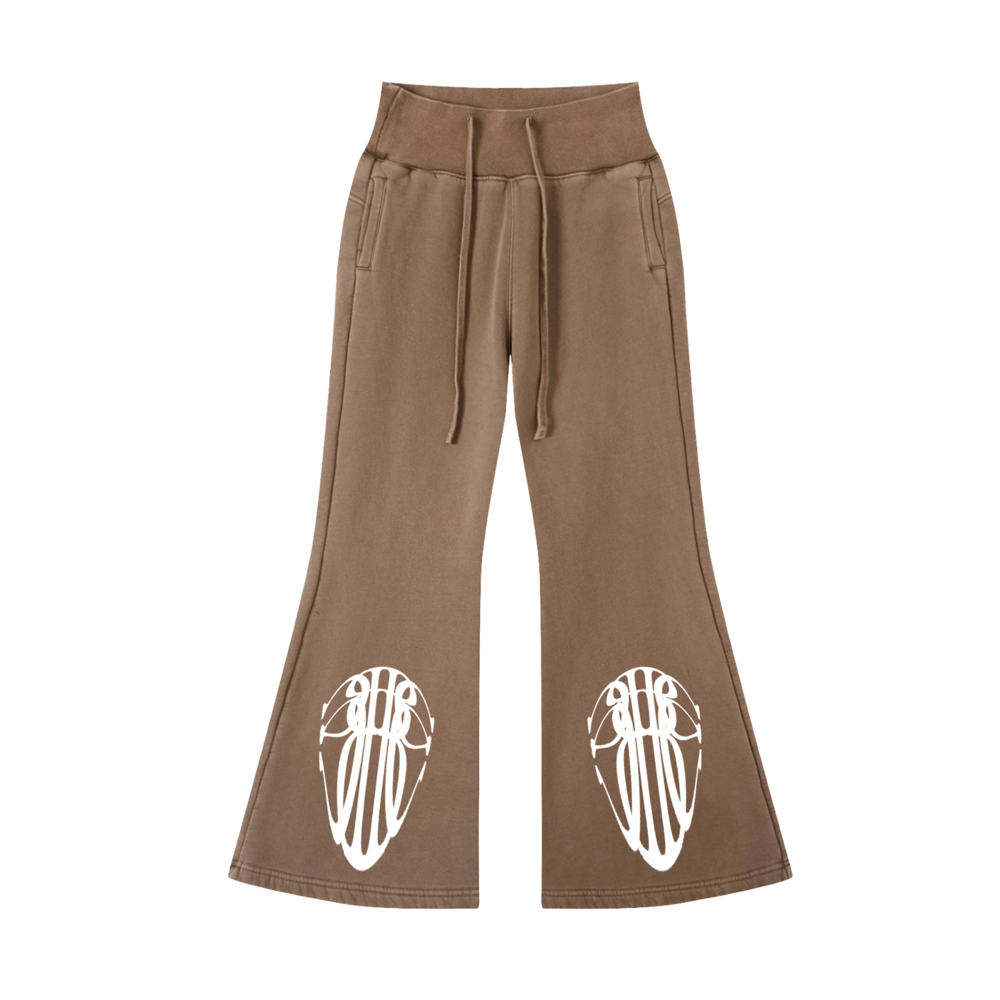 Beau Chaos Women's "Tall Stretch" Logo Vintage Washed Flared Pants