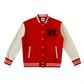 Beau Chaos Unisex "Name & Face Phase 2" Logo Two-Tone Varsity Jacket