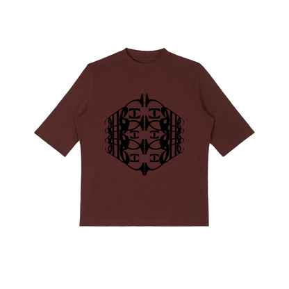 Beau Chaos Women's "BC Perspective & BC Stack" Logo Mock Neck Short Sleeve T-Shirt