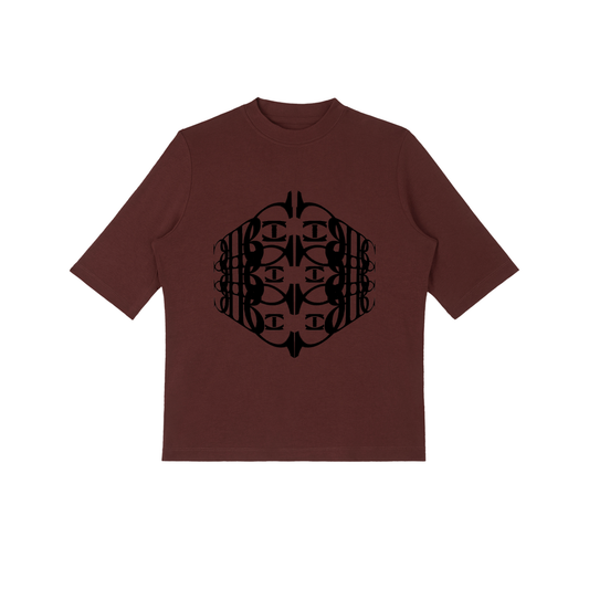 Beau Chaos Women's "BC Perspective & BC Stack" Logo Mock Neck Short Sleeve T-Shirt