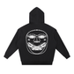 Beau Chaos Unisex "BC Mirror & Face Phase 2" Logo Contrast Tape Raw Edge Double Layered Zip Hoodie