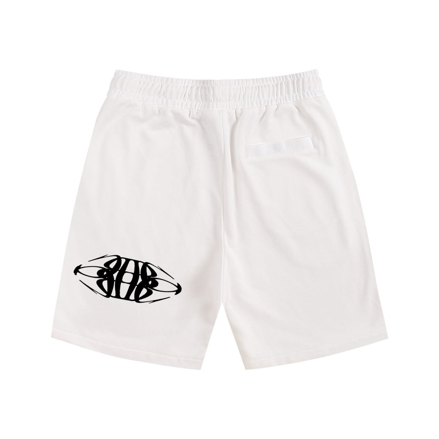 Beau Chaos Unisex "BC Mirror & Wide Stretch" Logo Shorts