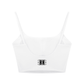 Beau Chaos Women's "Name & BC Mirror" Logo Solid Color Sports Bra
