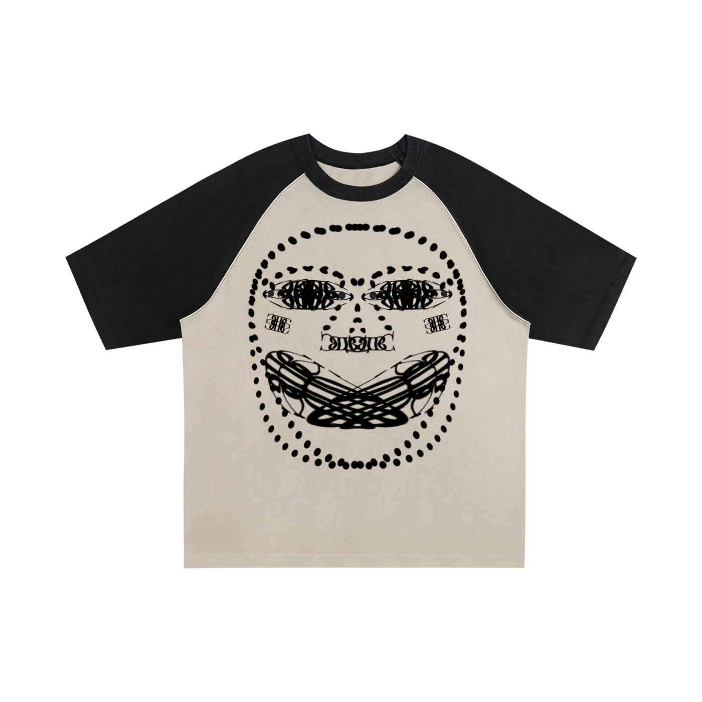 Beau Chaos Unisex "Face Phase 2 & 3" Logo Color-Blocked Sleeve T-Shirt