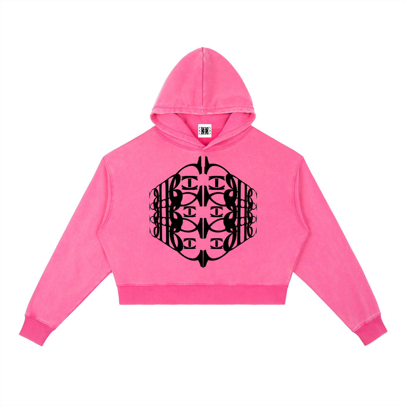 Beau Chaos Women's "BC Perspective & BC Stack" Logo Vintage Washed Heavyweight Hoodie