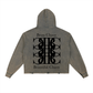 Beau Chaos Unisex "Tall Stretch & BC Stack" Logo Vintage Washed Frayed-Hem Hoodie
