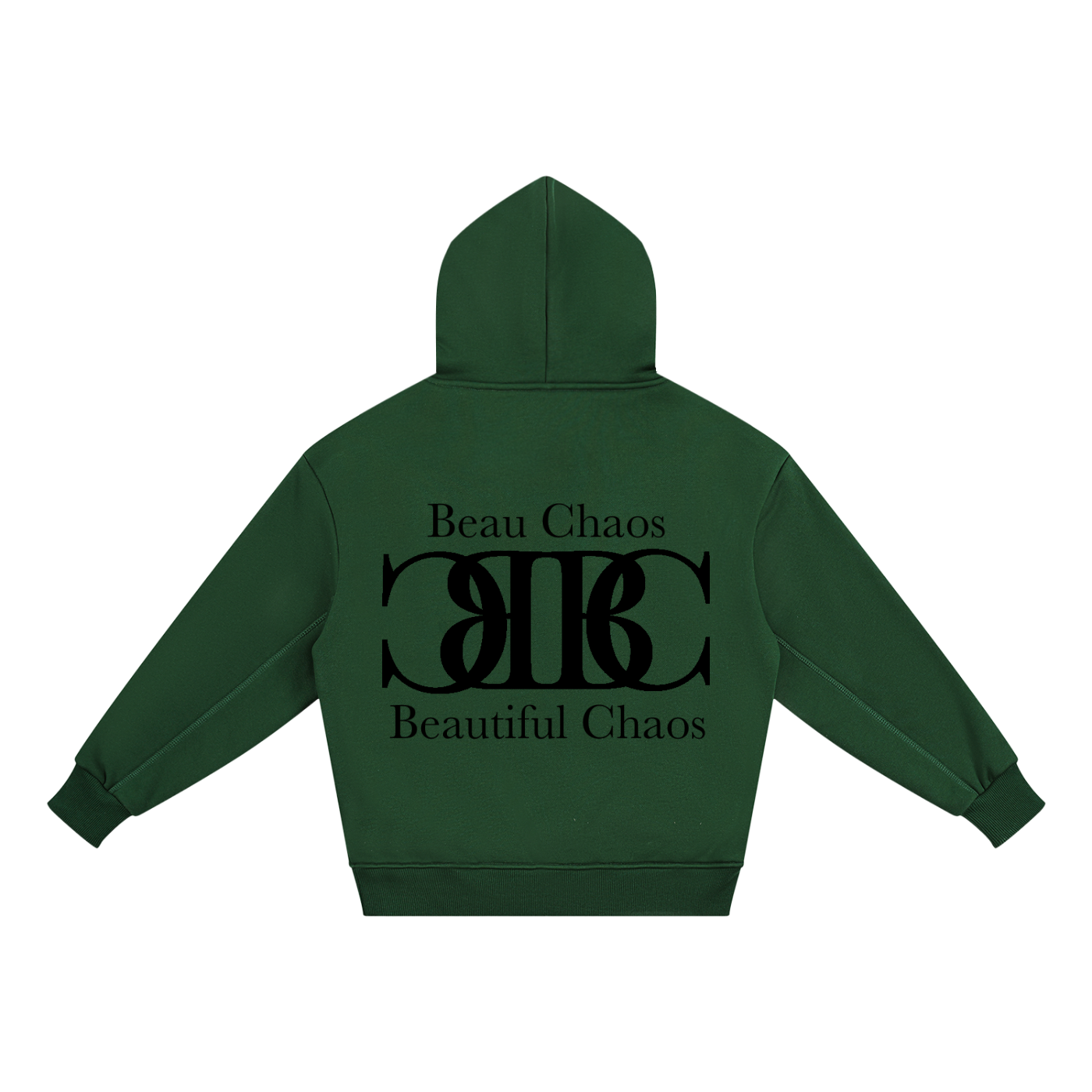 Beau Chaos Kids' "BC Mirror & Name" Logo Hoodie
