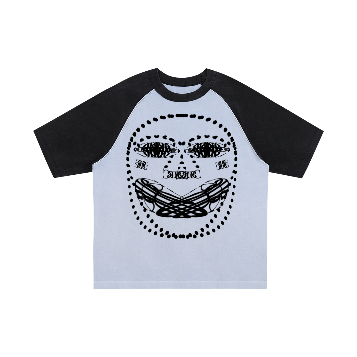 Beau Chaos Unisex "Face Phase 2 & 3" Logo Color-Blocked Sleeve T-Shirt