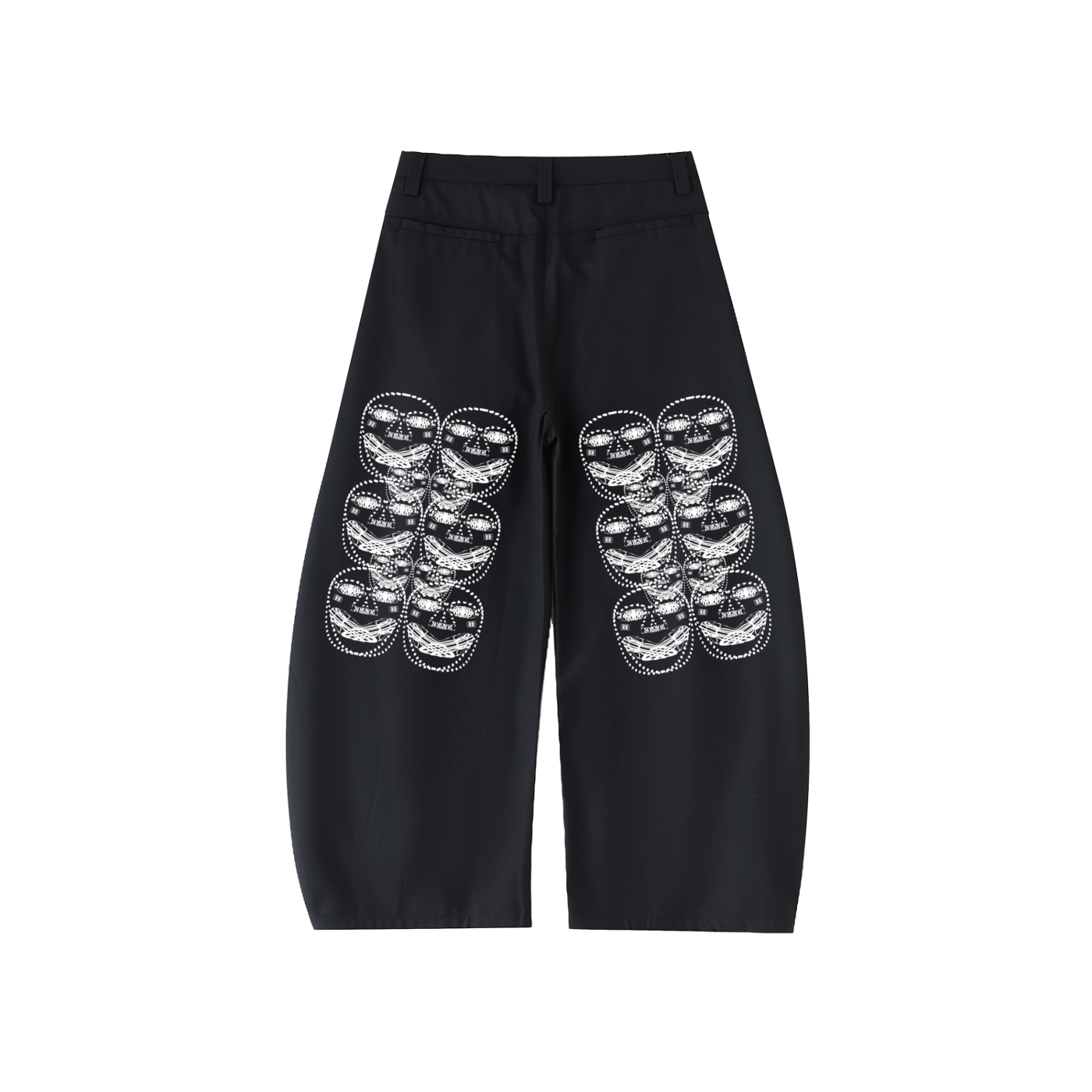 Beau Chaos Unisex "Face Phase 3" Logo Barrel Dress Pants