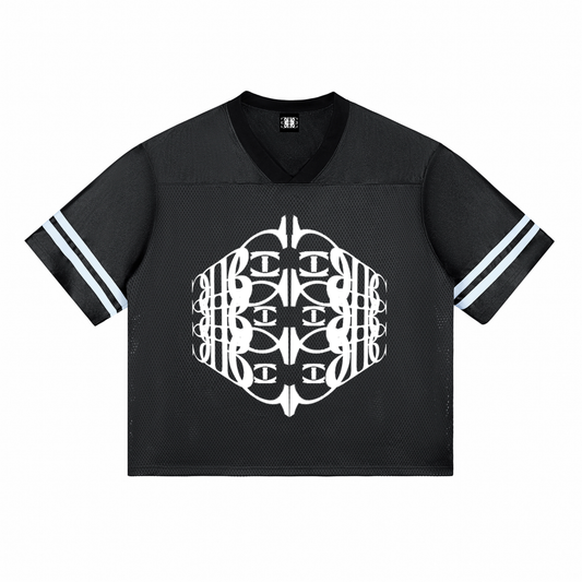 Beau Chaos Unisex "BC Perspective & BC Stack" Logo Taped Mesh T-Shirt