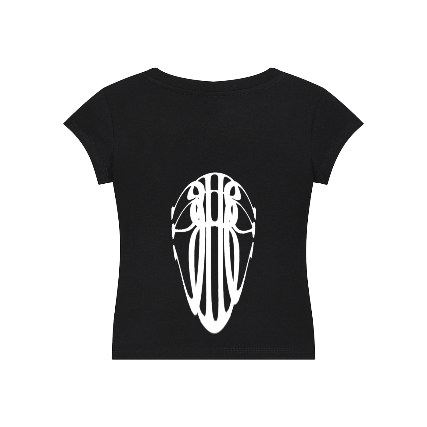 Beau Chaos Women's "Tall & Wide Stretch" Logo V-Neck Bodycon T-Shirt