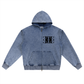 Beau Chaos Unisex "Chaos Victory & BC Mirror" Logo Snow Wash Oversized Zip-Up Hoodie