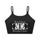 Beau Chaos Women's "Name & BC Mirror" Logo Spaghetti Strap Yoga Sports Bra