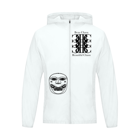 Beau Chaos Men's "BC Stack, Face Phase 2 & 3" Logo Soft Hooded Sports Jacket