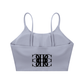 Beau Chaos Women's "Name & BC Mirror" Logo Spaghetti Strap Yoga Sports Bra