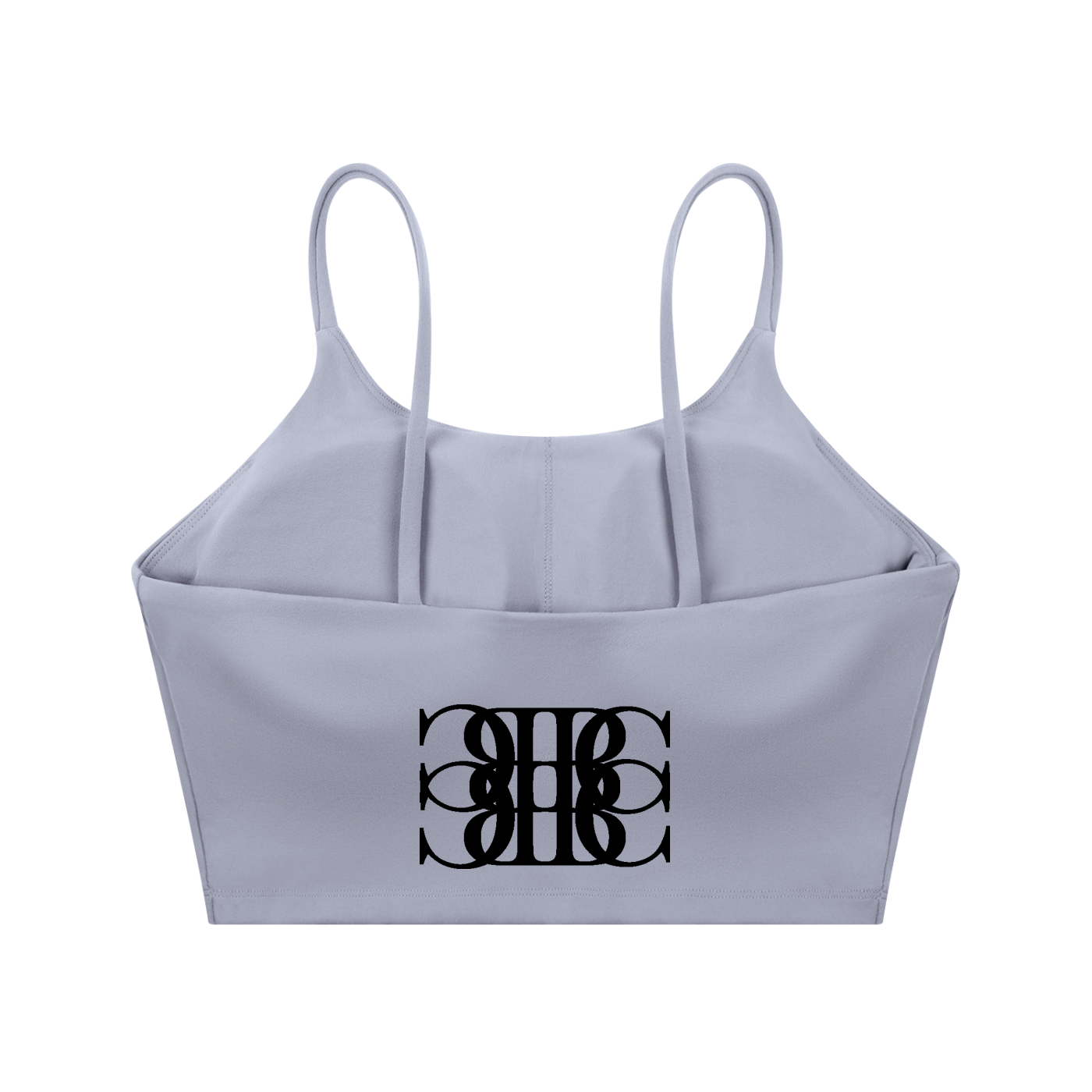 Beau Chaos Women's "Name & BC Mirror" Logo Spaghetti Strap Yoga Sports Bra