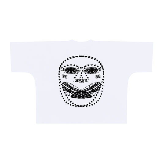 Beau Chaos Unisex "Face Phase 2 & BC Stack" Logo Oversized One-Piece Boxy T-Shirt
