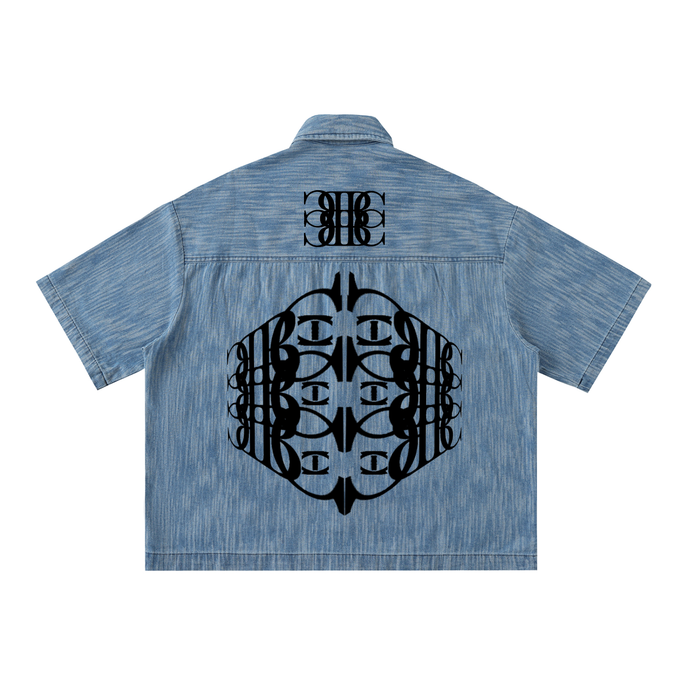 Beau Chaos Unisex "Name, BC Mirror, & BC Perspective" Logo Distressed Wash Short-Sleeve Shirt