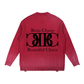 Beau Chaos Unisex "Wide Stretch & Name" Logo Sun Fade Distressed Ripped Crewneck Sweater