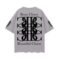 Beau Chaos Unisex "Face Phase 3, Tall Stretch & BC Stack" Logo Streetwear Loose Drop Shoulder T-Shirt