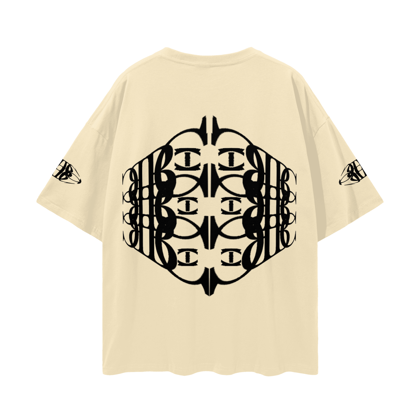 Beau Chaos Unisex "Name, Wide Stretch & BC Perspective" Logo Streetwear Loose Drop Shoulder T-Shirt