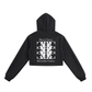 Beau Chaos Women's "Name & BC Stack" Logo Cropped Zip-Up Hoodie