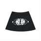 Beau Chaos Women's "Wide Stretch" Logo High-Waist Pocketed A-Line Skirt