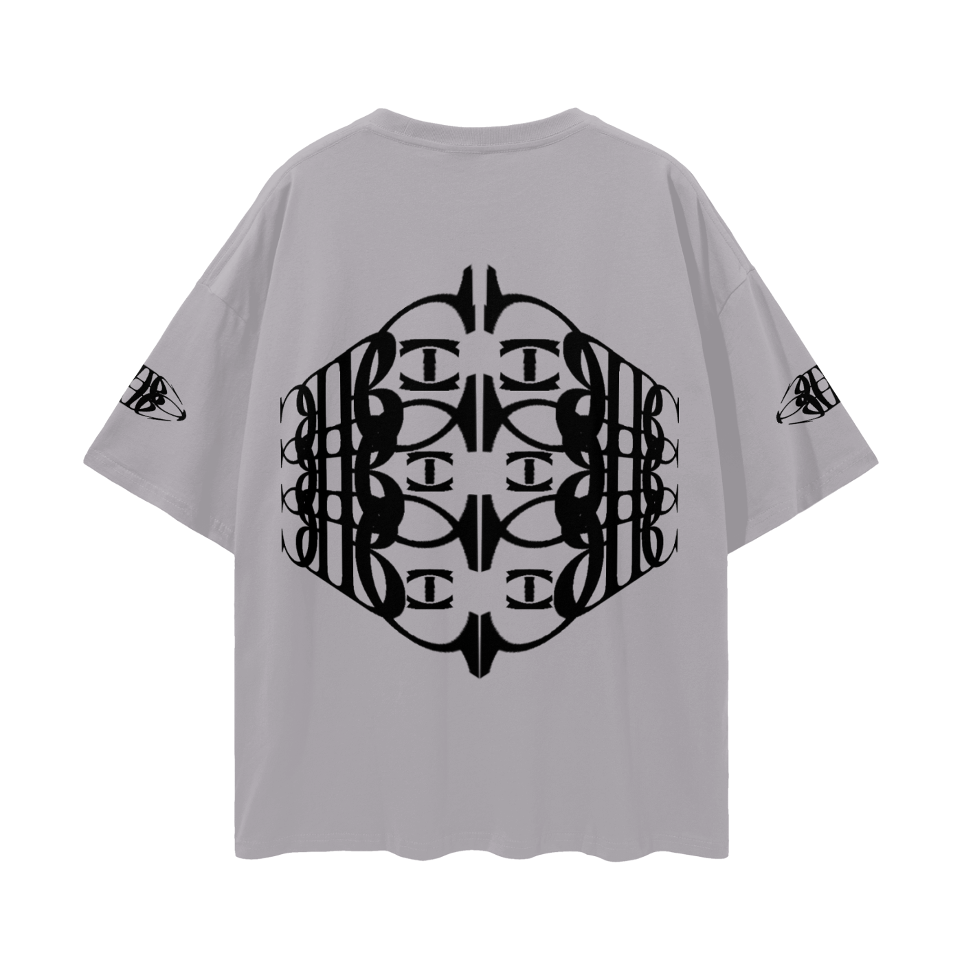 Beau Chaos Unisex "Name, Wide Stretch & BC Perspective" Logo Streetwear Loose Drop Shoulder T-Shirt