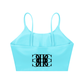 Beau Chaos Women's "Name & BC Mirror" Logo Spaghetti Strap Yoga Sports Bra