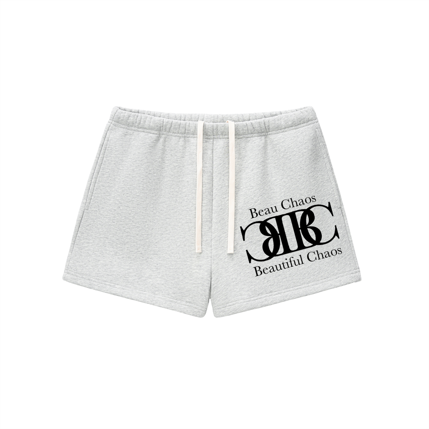 Beau Chaos Women's "Name & Wide Stretch" Logo Drawstring Sweatshorts