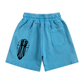 Beau Chaos Kids' "Tall & Wide Stretch" Logo Snow Washed Shorts