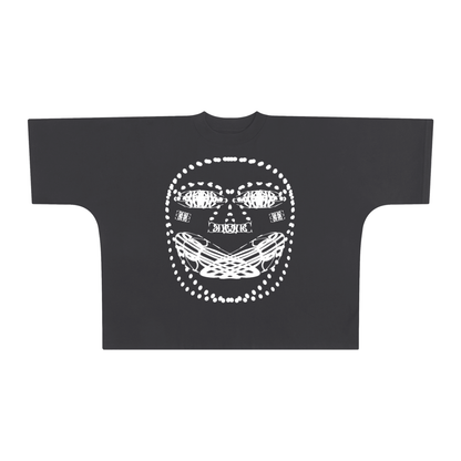 Beau Chaos Unisex "Face Phase 2 & BC Stack" Logo Oversized One-Piece Boxy T-Shirt