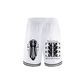 Beau Chaos Men's "Tall & Wide Stretch, Name, & BC Stack" Logo Classic Stripe Trim Basketball Shorts