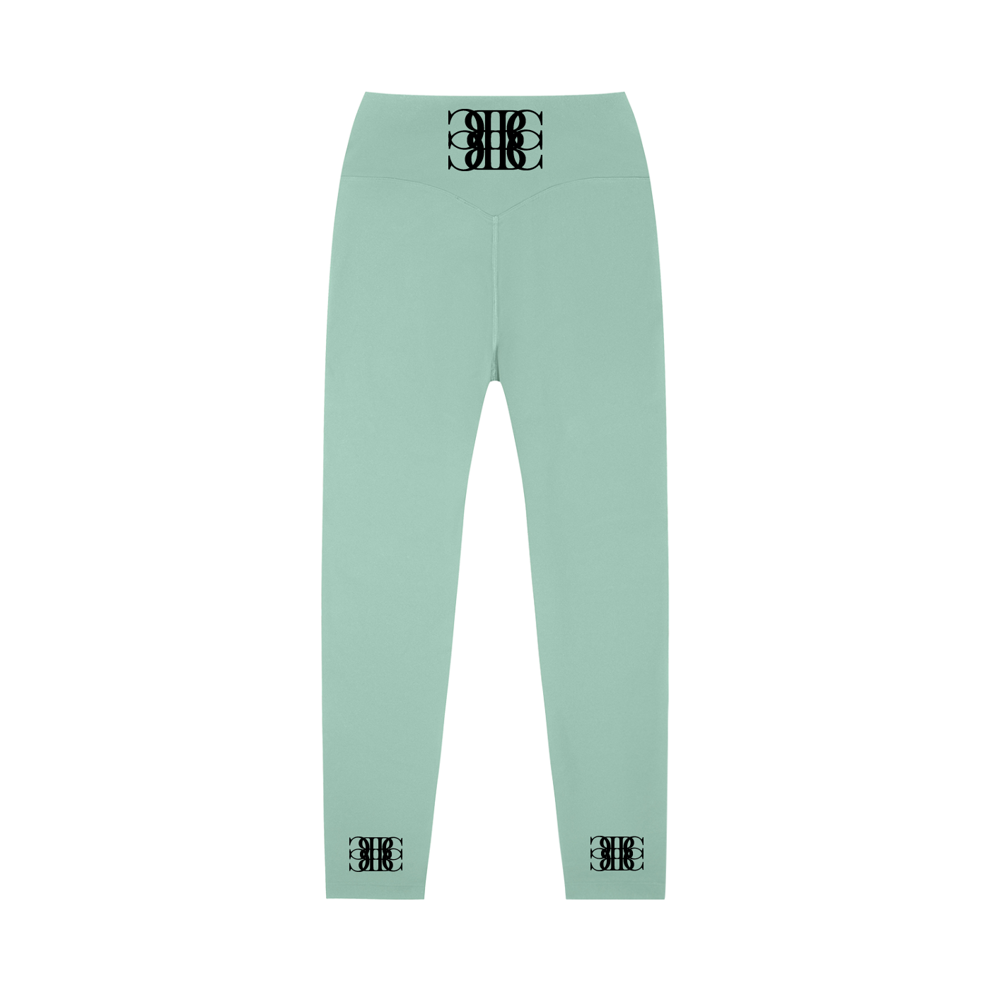 Beau Chaos Women's "BC Mirror" Logo High-Waisted Yoga Leggings