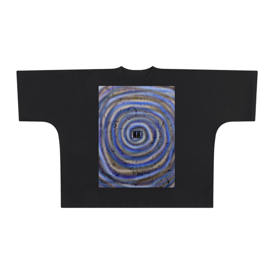 Beau Chaos Unisex “Face Collage & BC Mirror” Logo Oversized One-Piece Boxy T-Shirt