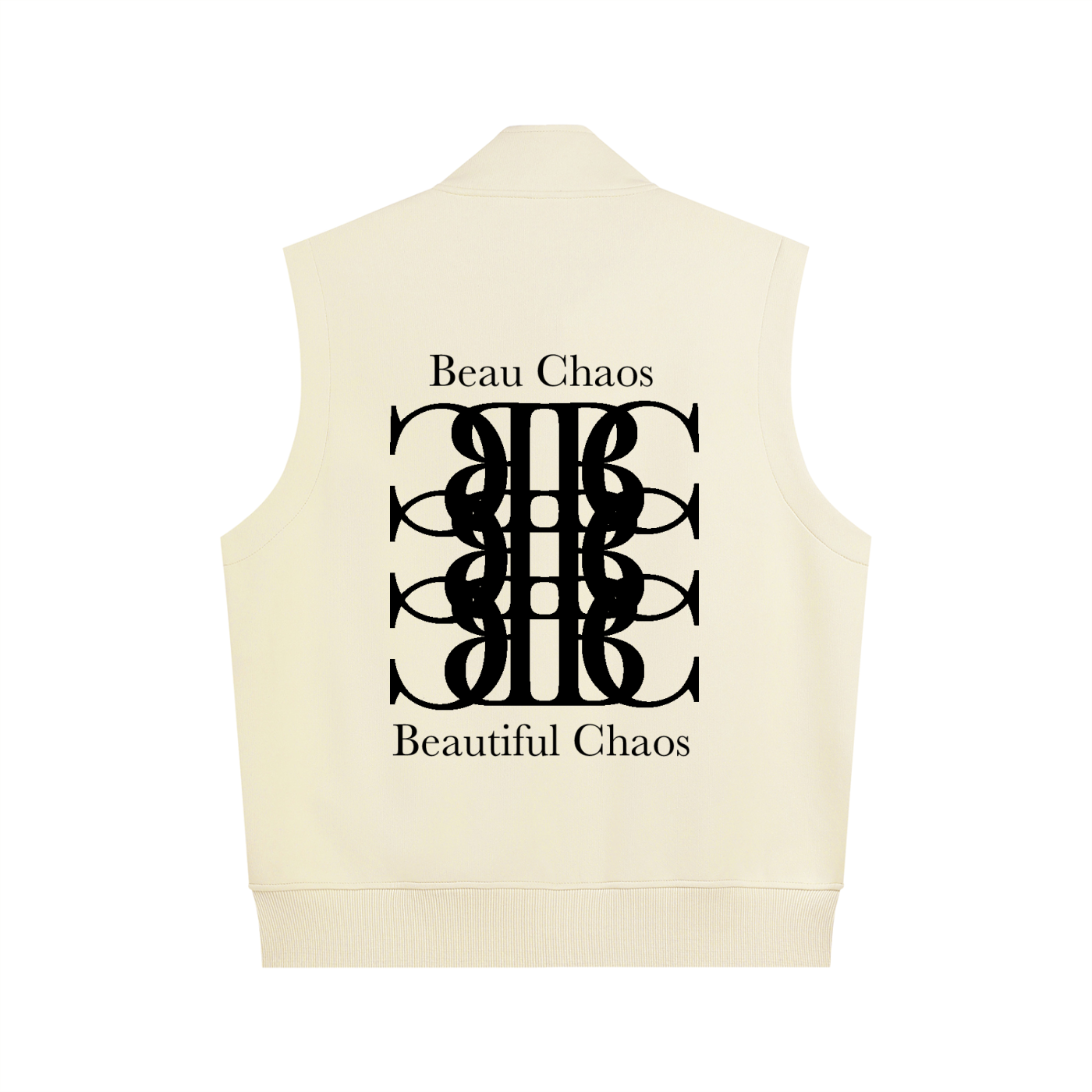 Beau Chaos Unisex "Tall Stretch & BC Stack" Logo Heavyweight Vest