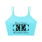 Beau Chaos Women's "Name & BC Mirror" Logo Spaghetti Strap Yoga Sports Bra