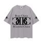 Beau Chaos Unisex "Name, Wide Stretch & BC Perspective" Logo Streetwear Loose Drop Shoulder T-Shirt
