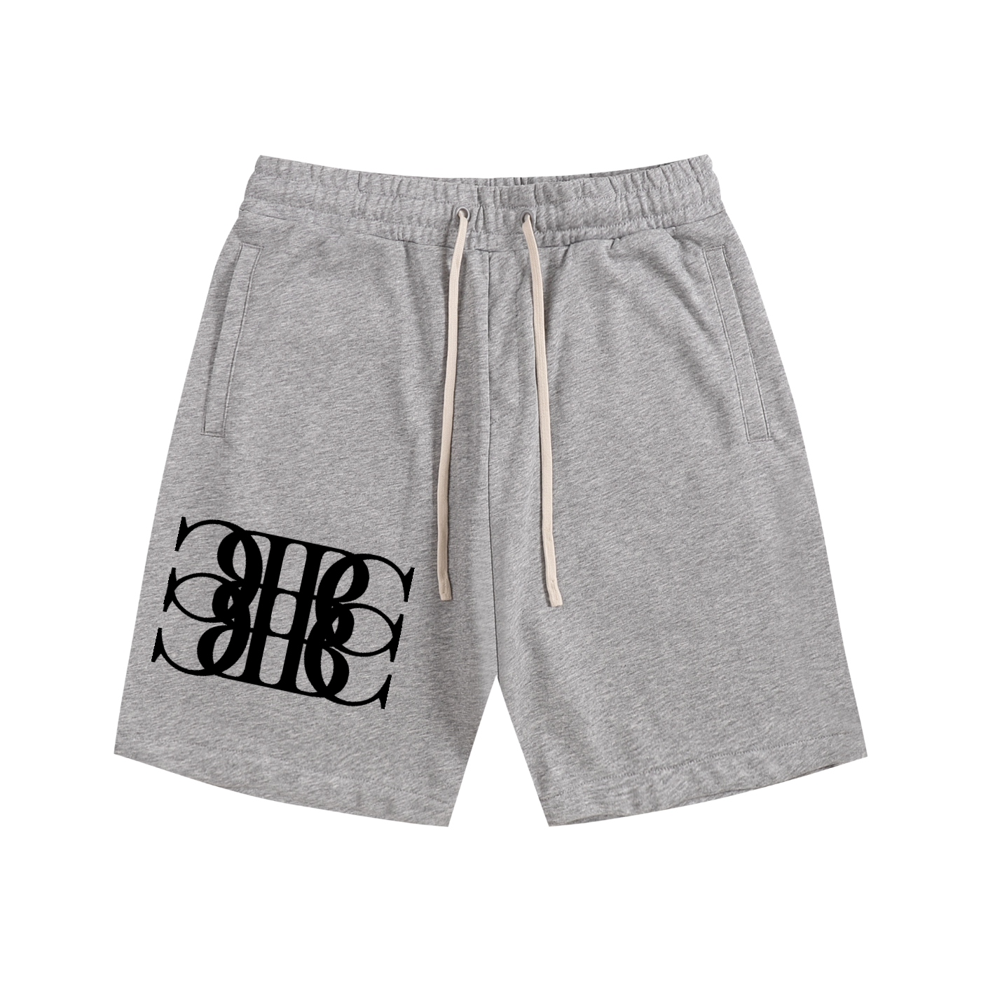 Beau Chaos Unisex "BC Mirror & Wide Stretch" Logo Shorts