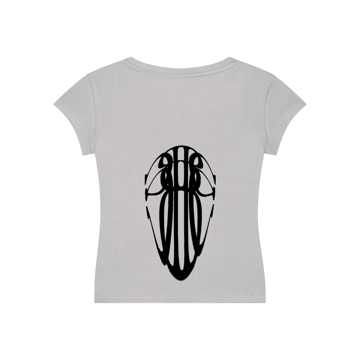 Beau Chaos Women's "Tall & Wide Stretch" Logo V-Neck Bodycon T-Shirt