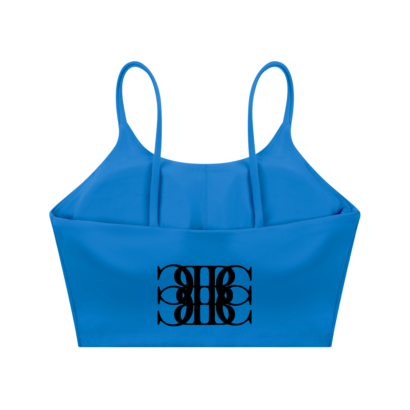 Beau Chaos Women's "Name & BC Mirror" Logo Spaghetti Strap Yoga Sports Bra